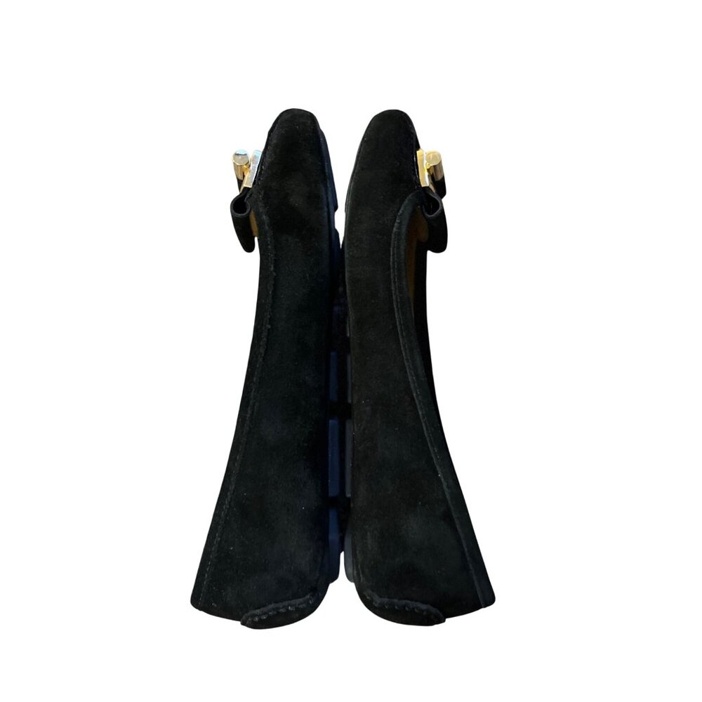 Michael Michael Kors Womens Black Suede Gloria Moc Driving Flats Size 6M Leather - Picture 8 of 15